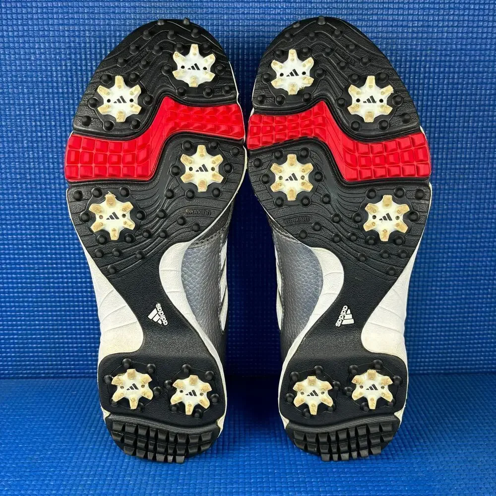 🔴 ADIDAS TECH RESPONSE 4.0 Men`s Size 9 Grey White Athletic Golf Shoes F33551